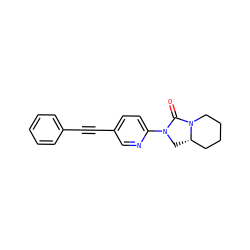 O=C1N(c2ccc(C#Cc3ccccc3)cn2)C[C@H]2CCCCN12 ZINC000144361662