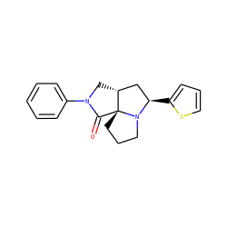 O=C1N(c2ccccc2)C[C@@H]2C[C@@H](c3cccs3)N3CCC[C@@]123 ZINC000013593414