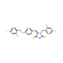 O=C1NC(=O)N(Cc2ccc(Cl)cc2Cl)/C1=C/c1ccc(OCc2ccc(Cl)cc2Cl)cc1 ZINC000473149159