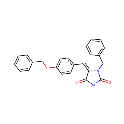 O=C1NC(=O)N(Cc2ccccc2)/C1=C/c1ccc(OCc2ccccc2)cc1 ZINC000473151518