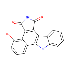 O=C1NC(=O)c2c1c1c(O)cccc1c1[nH]c3ccccc3c21 ZINC000028710879