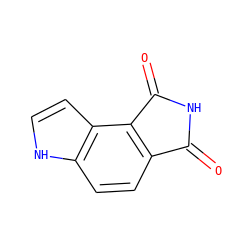 O=C1NC(=O)c2c1ccc1[nH]ccc21 ZINC000028569090
