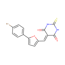 O=C1NC(=S)NC(=O)C1=Cc1ccc(-c2ccc(Br)cc2)o1 ZINC000018058262