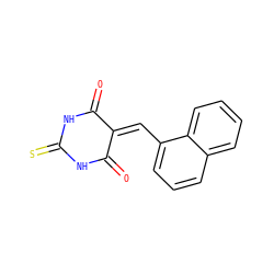 O=C1NC(=S)NC(=O)C1=Cc1cccc2ccccc12 ZINC000000068421