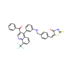 O=C1NC(=S)S/C1=C/c1ccc(CNc2cccc(-c3c(C(=O)c4ccccc4)cnc4c(C(F)(F)F)cccc34)c2)cc1 ZINC000028647431