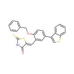 O=C1NC(=S)S/C1=C\c1cc(-c2csc3ccccc23)ccc1OCc1ccccc1 ZINC000036184607