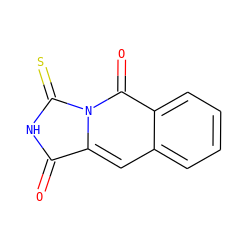 O=C1NC(=S)n2c1cc1ccccc1c2=O ZINC001772631658