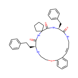 O=C1NC2(CCCC2)C(=O)N[C@@H](Cc2ccccc2)C(=O)NC/C=C\c2ccccc2OCCN[C@H]1CCc1ccccc1 ZINC001772624845