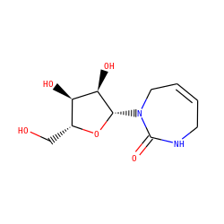 O=C1NCC=CCN1[C@@H]1O[C@H](CO)[C@@H](O)[C@H]1O ZINC000005133339