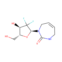 O=C1NCC=CCN1[C@H]1O[C@H](CO)[C@@H](O)C1(F)F ZINC000114157858