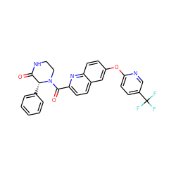 O=C1NCCN(C(=O)c2ccc3cc(Oc4ccc(C(F)(F)F)cn4)ccc3n2)[C@@H]1c1ccccc1 ZINC001772599557