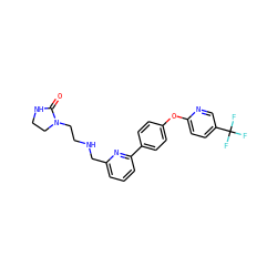 O=C1NCCN1CCNCc1cccc(-c2ccc(Oc3ccc(C(F)(F)F)cn3)cc2)n1 ZINC000114592018