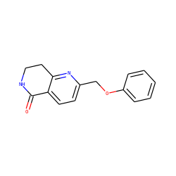 O=C1NCCc2nc(COc3ccccc3)ccc21 ZINC000169331111