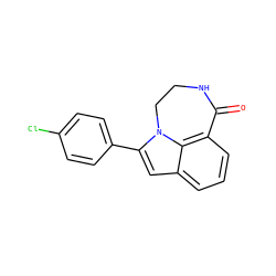 O=C1NCCn2c(-c3ccc(Cl)cc3)cc3cccc1c32 ZINC000003832201