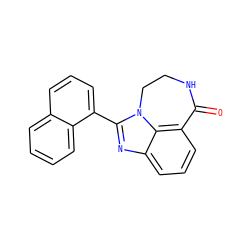 O=C1NCCn2c(-c3cccc4ccccc34)nc3cccc1c32 ZINC000013492939