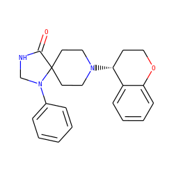 O=C1NCN(c2ccccc2)C12CCN([C@@H]1CCOc3ccccc31)CC2 ZINC000137227980