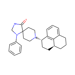 O=C1NCN(c2ccccc2)C12CCN([C@H]1CC[C@@H]3CCCc4cccc1c43)CC2 ZINC000003963671