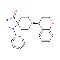 O=C1NCN(c2ccccc2)C12CCN([C@H]1CCOc3ccccc31)CC2 ZINC000137228026
