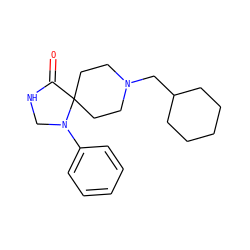 O=C1NCN(c2ccccc2)C12CCN(CC1CCCCC1)CC2 ZINC000028885688