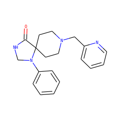 O=C1NCN(c2ccccc2)C12CCN(Cc1ccccn1)CC2 ZINC000024912441