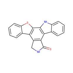 O=C1NCc2c1c1c3ccccc3[nH]c1c1oc3ccccc3c21 ZINC000014954813