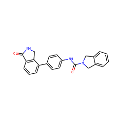 O=C1NCc2c1cccc2-c1ccc(NC(=O)N2Cc3ccccc3C2)cc1 ZINC000167225014