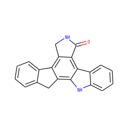 O=C1NCc2c3c(c4[nH]c5ccccc5c4c21)Cc1ccccc1-3 ZINC000000021160