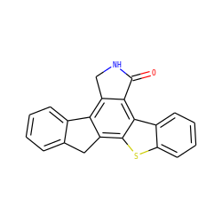 O=C1NCc2c3c(c4sc5ccccc5c4c21)Cc1ccccc1-3 ZINC000014954833