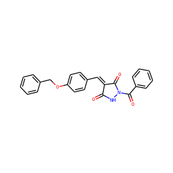 O=C1NN(C(=O)c2ccccc2)C(=O)/C1=C/c1ccc(OCc2ccccc2)cc1 ZINC000040938355