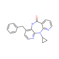 O=C1Nc2c(Cc3ccccc3)ccnc2N(C2CC2)c2ncccc21 ZINC000005934300