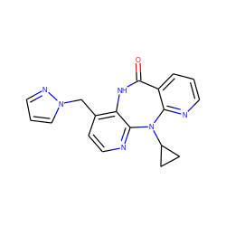 O=C1Nc2c(Cn3cccn3)ccnc2N(C2CC2)c2ncccc21 ZINC000005933766