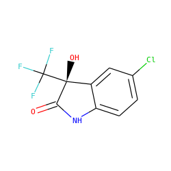 O=C1Nc2ccc(Cl)cc2[C@@]1(O)C(F)(F)F ZINC000002052705