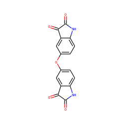 O=C1Nc2ccc(Oc3ccc4c(c3)C(=O)C(=O)N4)cc2C1=O ZINC000003149586