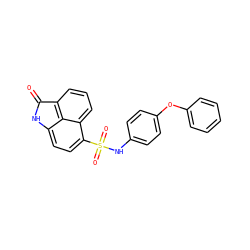 O=C1Nc2ccc(S(=O)(=O)Nc3ccc(Oc4ccccc4)cc3)c3cccc1c23 ZINC000001192785