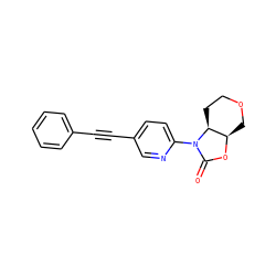 O=C1O[C@@H]2COCC[C@@H]2N1c1ccc(C#Cc2ccccc2)cn1 ZINC000144599326