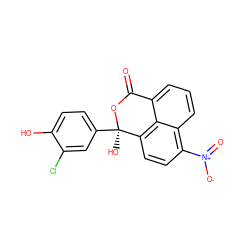 O=C1O[C@](O)(c2ccc(O)c(Cl)c2)c2ccc([N+](=O)[O-])c3cccc1c23 ZINC000006567587