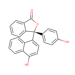 O=C1O[C@](c2ccc(O)cc2)(c2ccc(O)c3ccccc23)c2ccccc21 ZINC000006583789