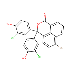 O=C1OC(c2ccc(O)c(Cl)c2)(c2ccc(O)c(Cl)c2)c2ccc(Br)c3cccc1c23 ZINC000006041580