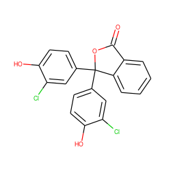 O=C1OC(c2ccc(O)c(Cl)c2)(c2ccc(O)c(Cl)c2)c2ccccc21 ZINC000006583046