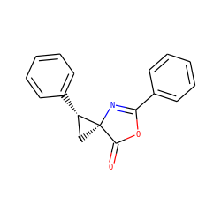 O=C1OC(c2ccccc2)=N[C@@]12C[C@@H]2c1ccccc1 ZINC000003633142