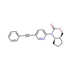 O=C1OC[C@H]2CCC[C@H]2N1c1ccc(C#Cc2ccccc2)cn1 ZINC000207506717