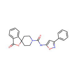 O=C1OC2(CCN(C(=O)Nc3cc(-c4ccccc4)no3)CC2)c2ccccc21 ZINC000034023069