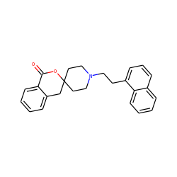 O=C1OC2(CCN(CCc3cccc4ccccc34)CC2)Cc2ccccc21 ZINC000026736748