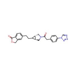 O=C1OCc2cc(CCC3[C@@H]4CN(C(=O)Cc5ccc(-n6cnnn6)cc5)C[C@@H]34)ccc21 ZINC000206964053