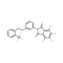 O=C1c2c(Cl)c(Cl)c(Cl)c(Cl)c2C(=O)N1c1cccc(CCc2ccccc2C(F)(F)F)c1 ZINC000071331668