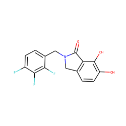 O=C1c2c(ccc(O)c2O)CN1Cc1ccc(F)c(F)c1F ZINC000043011312