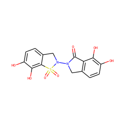 O=C1c2c(ccc(O)c2O)CN1N1Cc2ccc(O)c(O)c2S1(=O)=O ZINC000028966988
