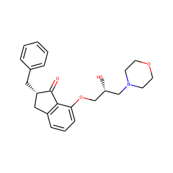 O=C1c2c(cccc2OC[C@H](O)CN2CCOCC2)C[C@@H]1Cc1ccccc1 ZINC000096941789