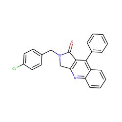 O=C1c2c(nc3ccccc3c2-c2ccccc2)CN1Cc1ccc(Cl)cc1 ZINC000013862477
