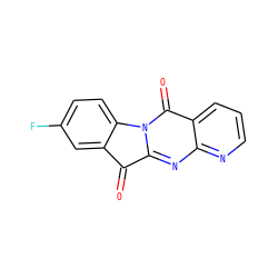 O=C1c2cc(F)ccc2-n2c1nc1ncccc1c2=O ZINC000006567603